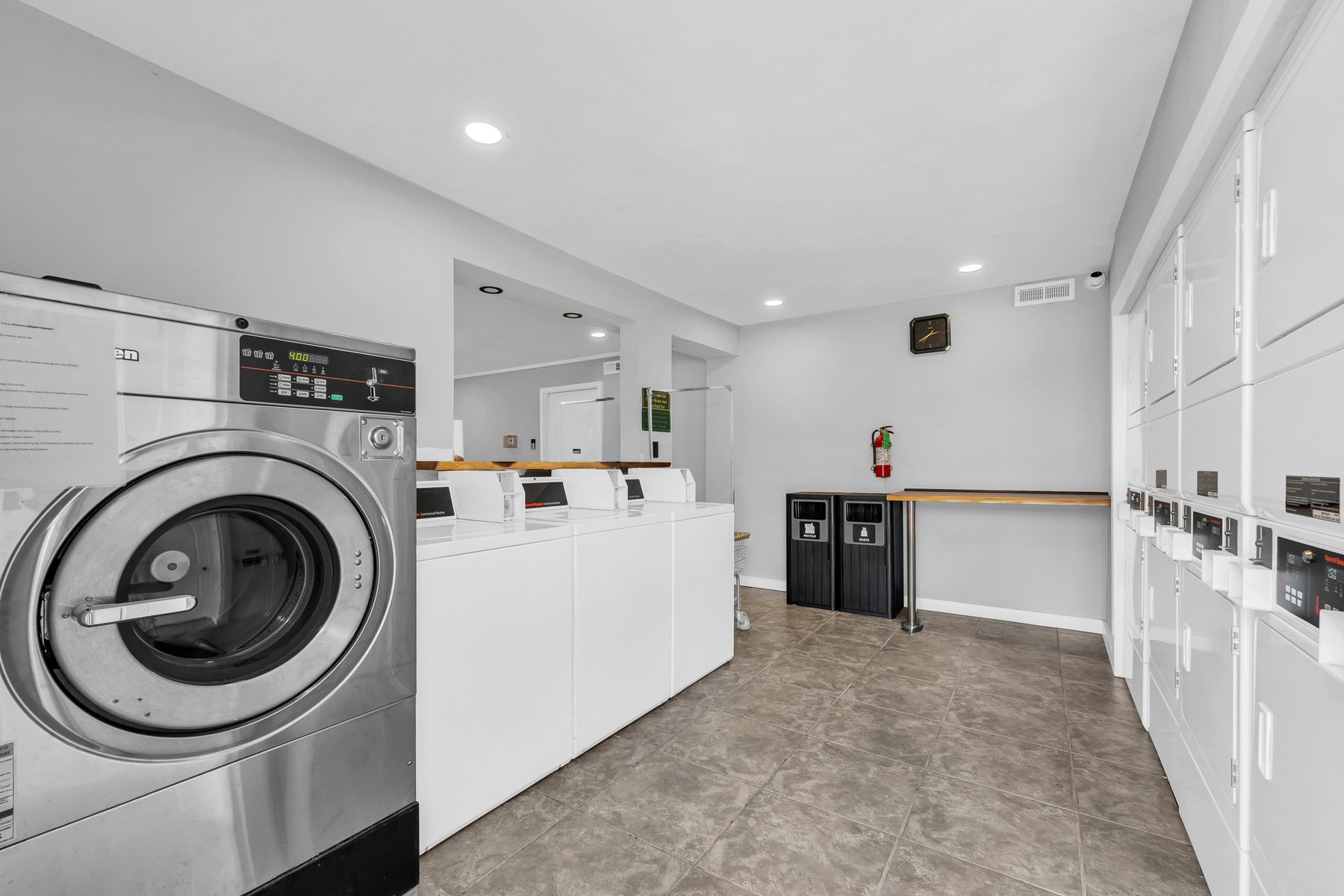 On-site laundry facility